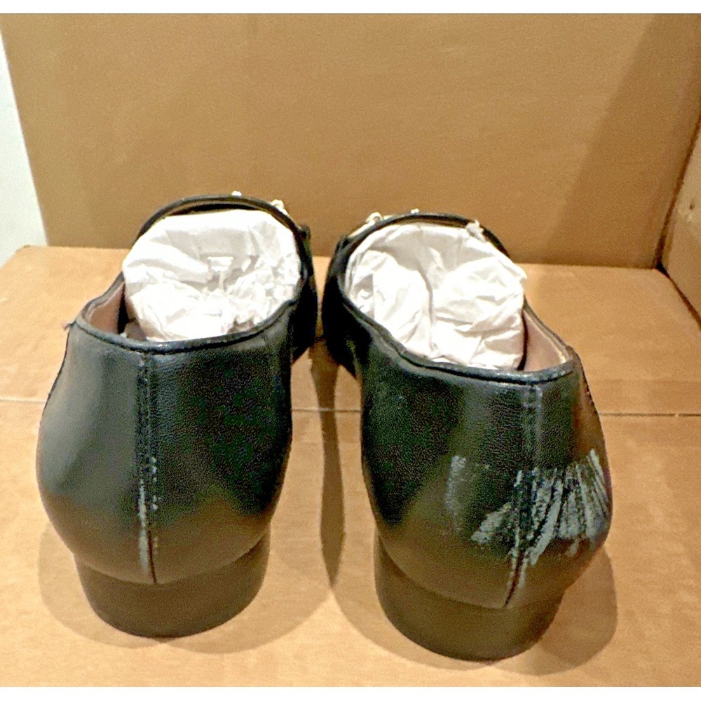 Linea Paolo Women Size Maura Essential Golden Bit Leather Loafers Classic *READ* - Picture 7 of 11